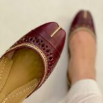 maroon khussa by snf