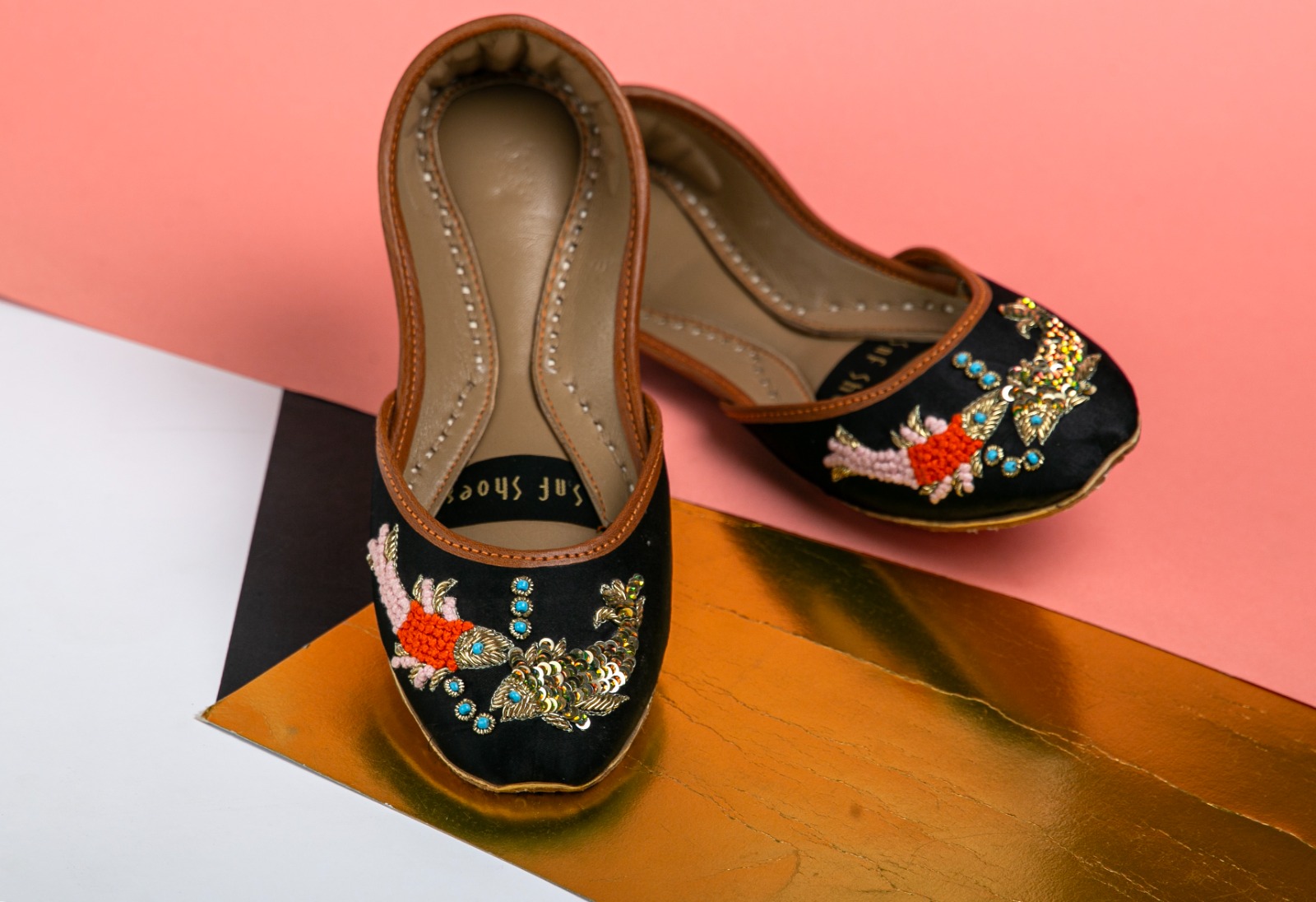 Black Fish Khussa For Her Black Fish Khussa For Her