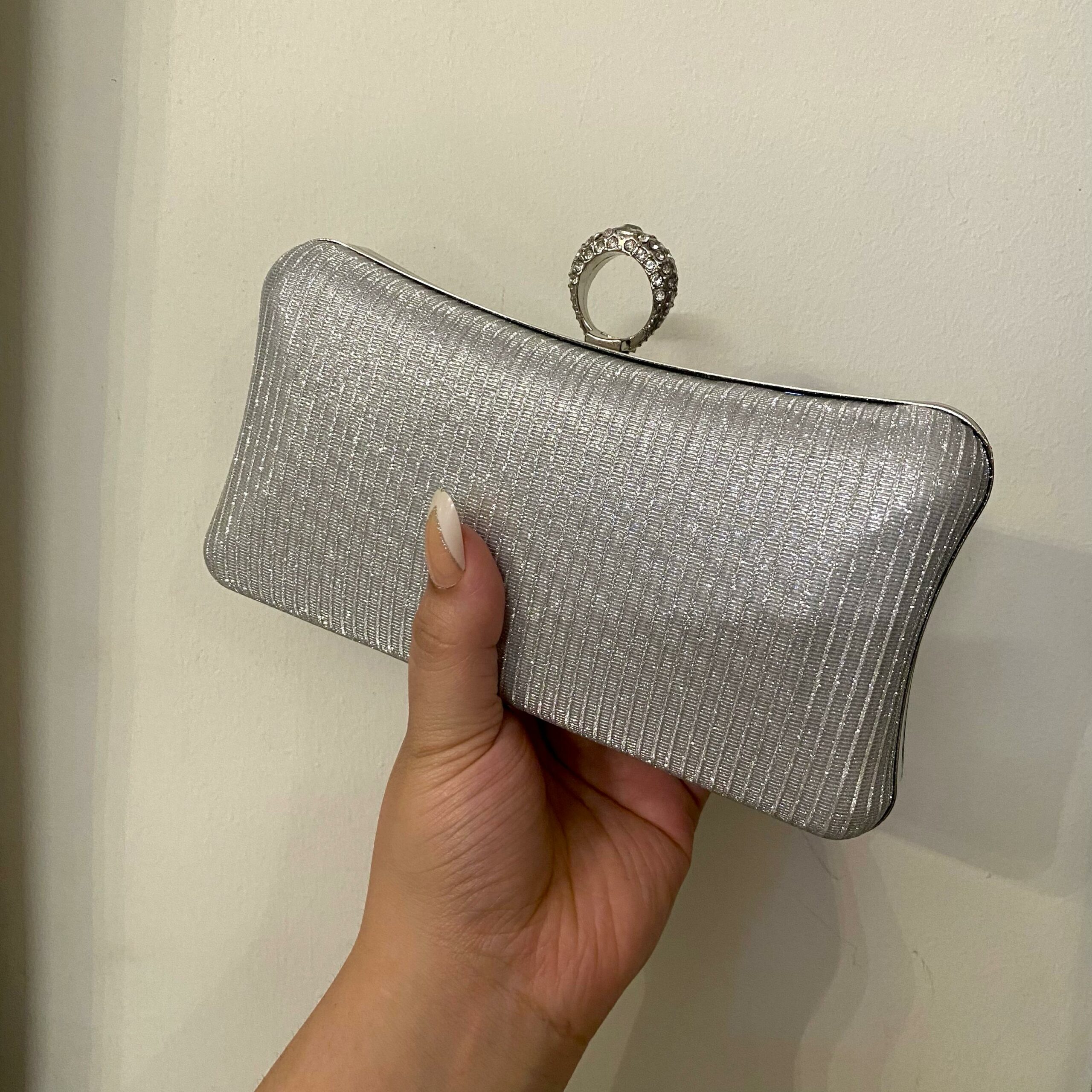Silver Clutch For Her-138 Silver Clutch For Her-138