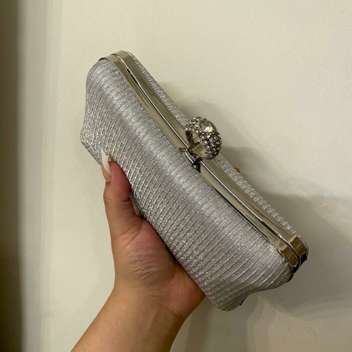 Silver Clutch For Her-138 - Image 2