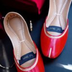 Red Khussa With Golden Zari-2451