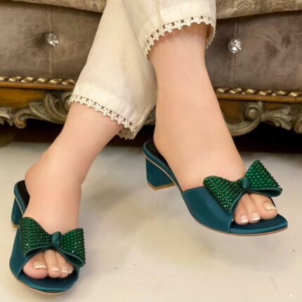 green heels for her