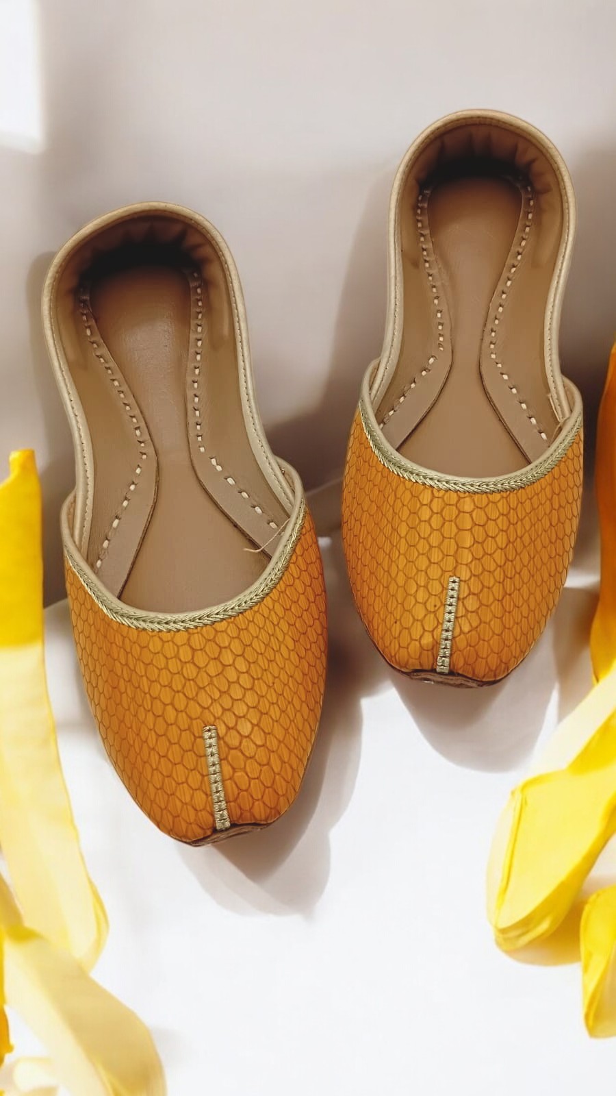 Mustard yellow khussa Mustard yellow khussa