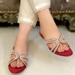 pearl flats in maroon