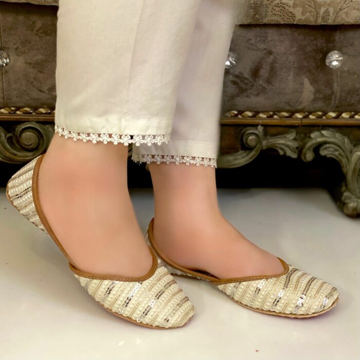 White Khussa For Her-2444 - Image 2