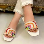 White And Multi Flats For Her