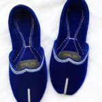 Blue Valvet Khussa For Her