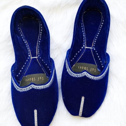 Blue Valvet Khussa For Her