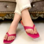 Shimmery Flats In Pink-3407