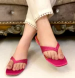 Shimmery Flats In Pink-3407