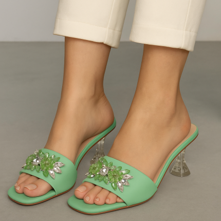 Emerald Green Heels - 7238
