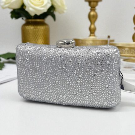 The Silver Starlight Clutch In Silver