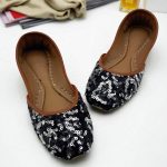 black and silver khussa for her