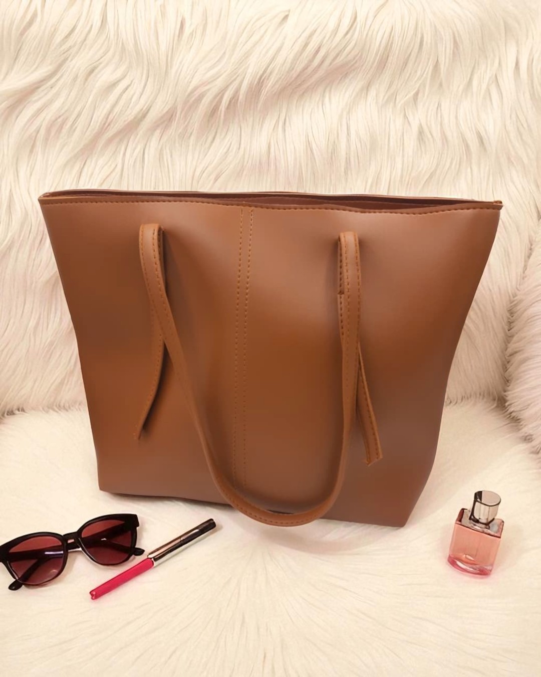 Brown Tote HandBag For Her Brown Tote HandBag For Her