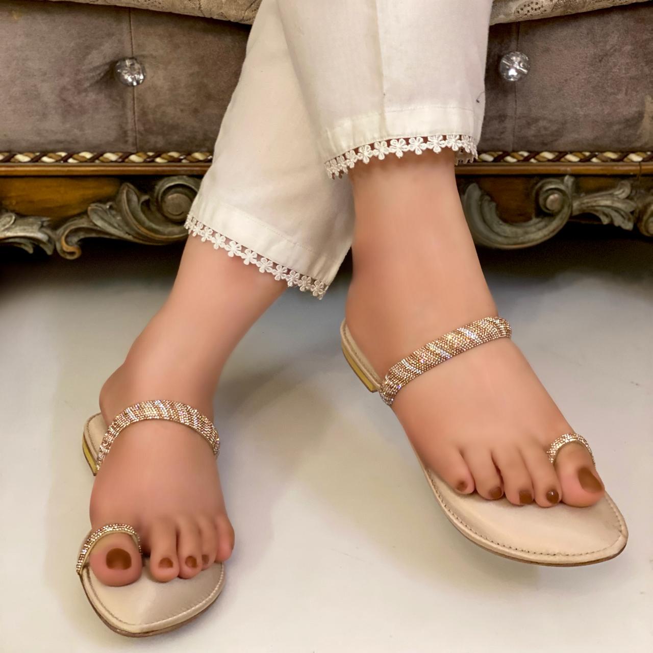 golden kolapuri flats for her golden kolapuri flats for her