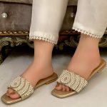 Pearls Flats In Golden-3426 - Image 3