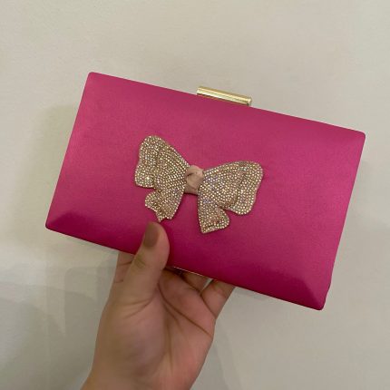 Pink Bow Clutch For Her