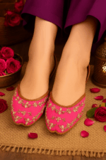 Pink Embroidered Khussa For Her-2150