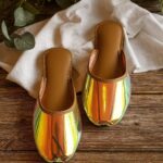 rainbow slipper khussa for her