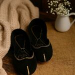 Black Velvet Khussa For Her-2492