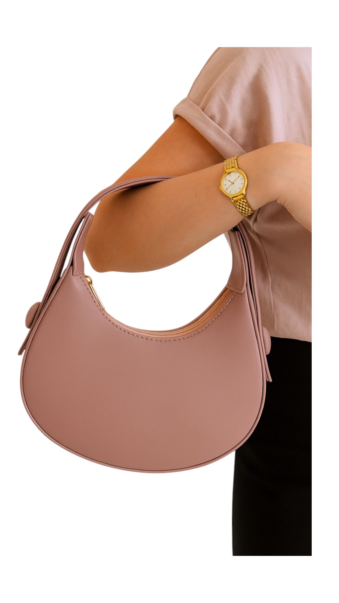 The Luna Bag In Light Pink The Luna Bag In Light Pink