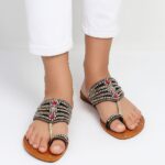 black Kolhapuri For Her-3429