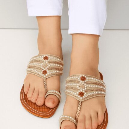 Golden Kolhapuri For Her