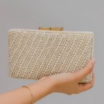 Dazzling White Pearls Clutch For Her