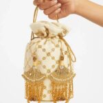 Sequin Serenade Off White Potli For Her