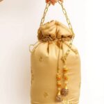 Golden Potli With Golden Bunch For Her