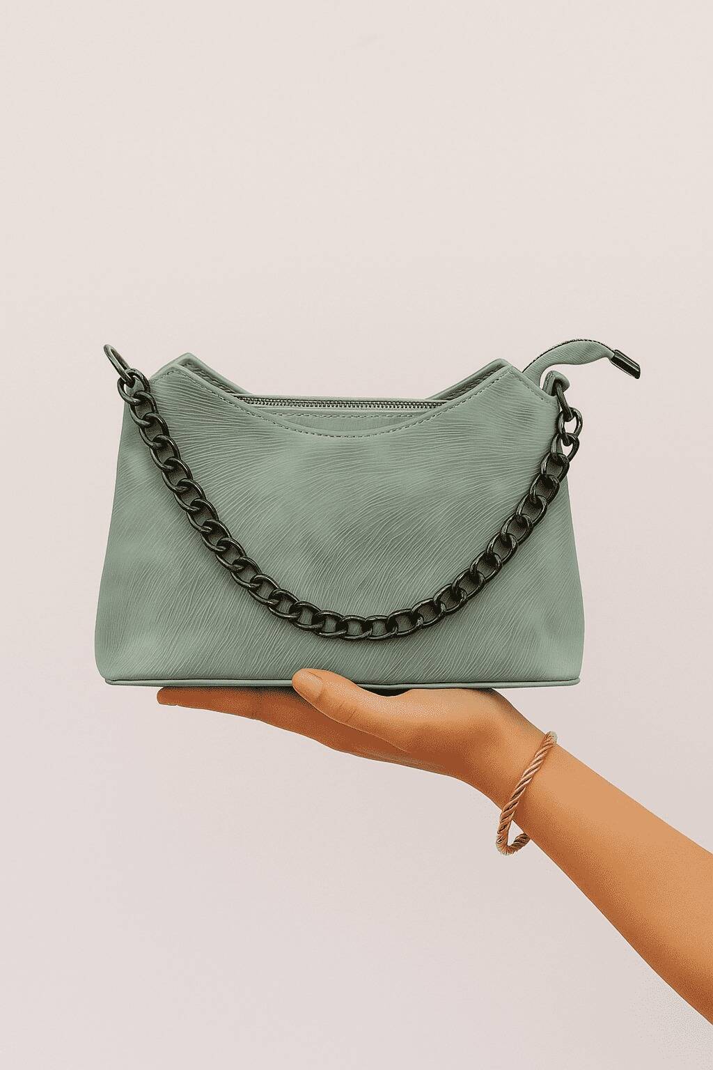 The Basketweave Beige HandBag With Long Belt The Basketweave Beige HandBag With Long Belt