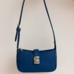 The Sapphire Sparkle Bag In Blue With Long Belt