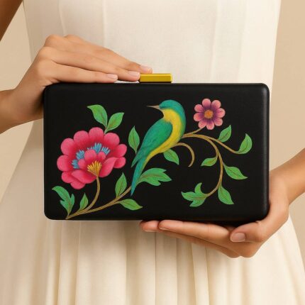 The Floral Whisper Clutch In White