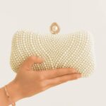 White Pearls Clutch For Her