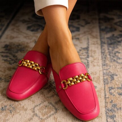 Pink Mules For Her