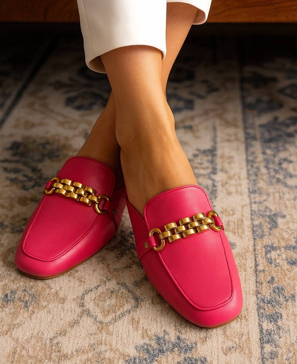 Pink Mules For Her