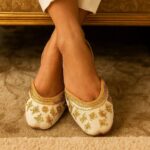 Off White Embroidered Khussa For her