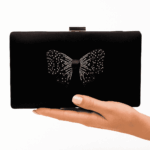 Black Bow Clutch For Her-CL-156