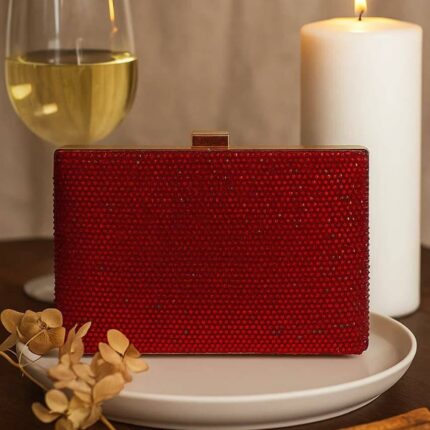 Bridal Clutch In Maroon