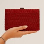 Bridal Clutch In Maroon
