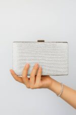 Bridal Clutch In White